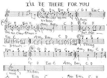 I'll Be There For You sheet