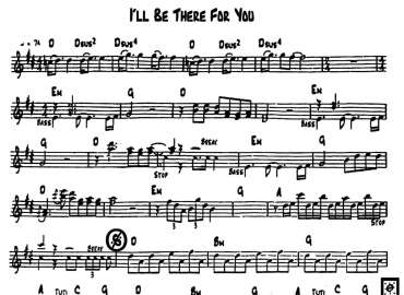 I'll Be There For You sheet