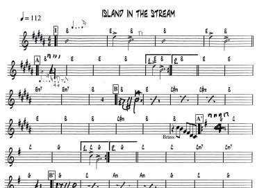 Island In The Stream sheet