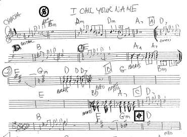 I Call Your Name sheet