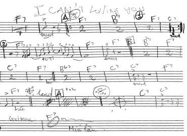 I Can't Loving You sheet