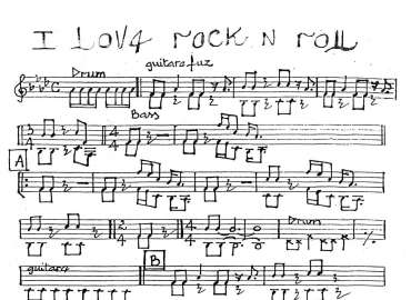 I Love Rock And Roll sheet