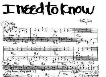 I Need To Know sheet