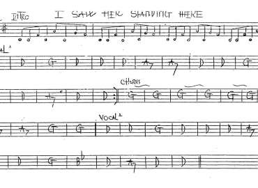 I Saw Her Standing Hike sheet