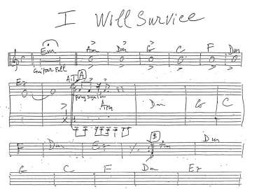 I Will Survive sheet