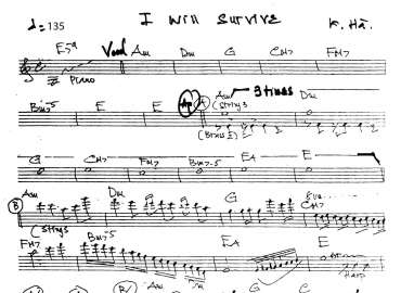 I Will Survive sheet