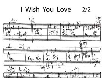 I Wish You Love sheet