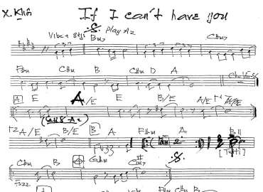 If I Can't Have You sheet