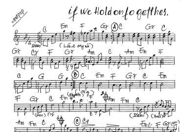 If We Hold On Together sheet