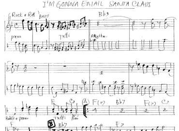 I'm Gonna Email Santa Claus sheet