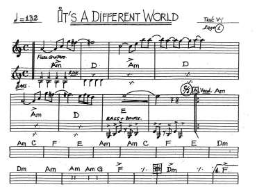 It's A Different World sheet