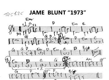 Jame Blunt ''1973'' sheet