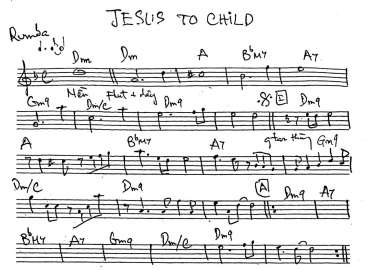 Jesus to child sheet