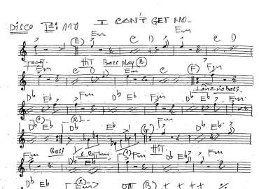 I Can't Get No sheet