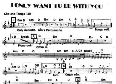 I Only Want To Be With You sheet