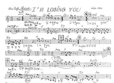 I'm Losing You sheet
