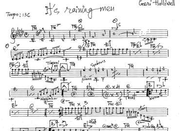 It's Raining Men sheet