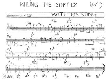 Killing me softly sheet