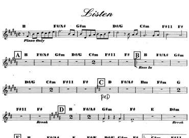 Listen sheet