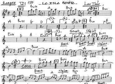 La Is La Bonita sheet