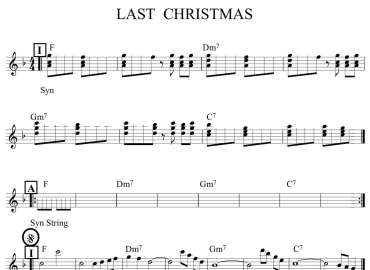 Last Christmas sheet