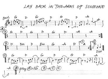 Lay Back In The Arms Of Someone sheet