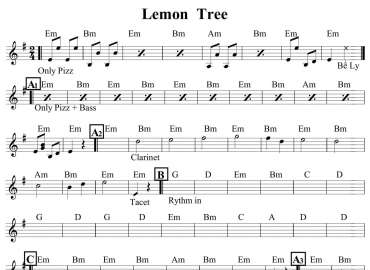 Lemon Tree sheet