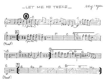 Let Me Be There sheet