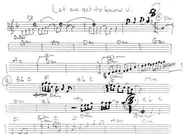 Let Me Get To Know You sheet