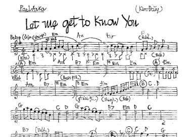 Let Me Get To Know You sheet