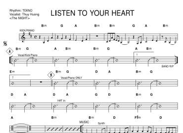 Listen To Your Heart sheet