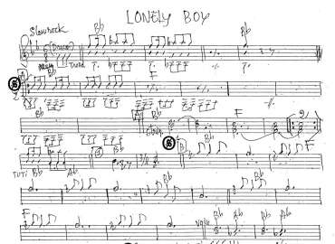 Lonely Boy sheet