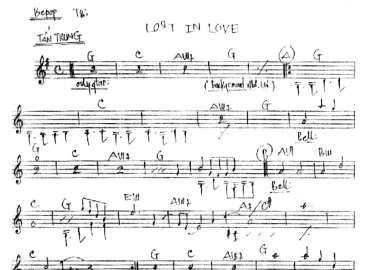 Lost In Love sheet