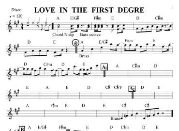 Love In The First Degre sheet