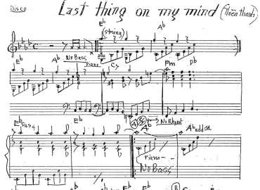 Last Thing On My Mind sheet