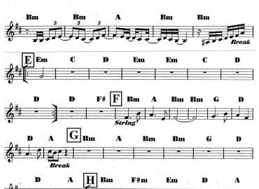 Last Thing On My Mind sheet