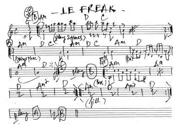 Le Freak sheet
