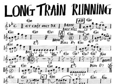 Long Train Running sheet
