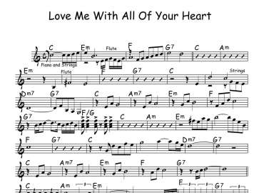 Love Me With All Of Your Heart sheet