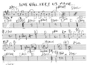 Love Will Keep Us A Live sheet