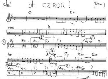 Oh Caroh! sheet