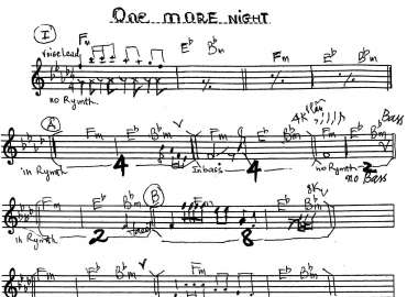 One More Night sheet
