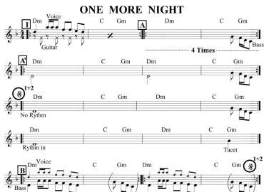 One More Night sheet