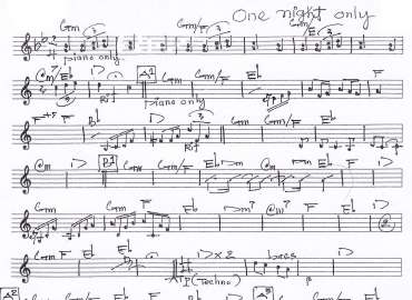 One Night Only sheet