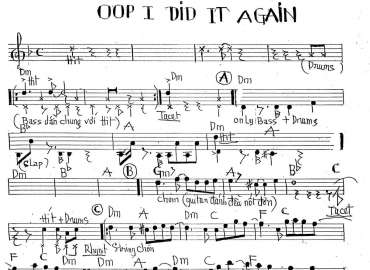 Oop I Did It Again sheet