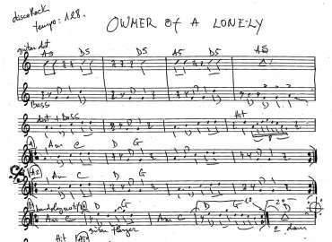 Owmer Of A Lonely sheet