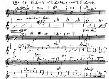 Killing me softly with hit song sheet