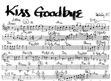 Kiss goodbye sheet