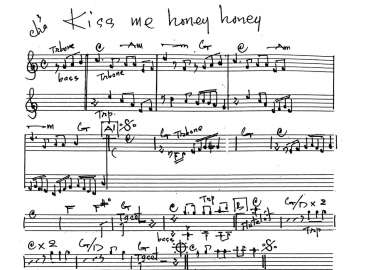 Kiss me honey honey sheet