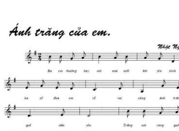Ánh Trăng Của Em Note Nhạc